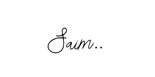 Saim.. stylish signature style. Best Handwritten Sign (Bearetta-2O07w) for my name. Handwritten Signature Collection Ideas for my name Saim... Saim.. signature style 12 images and pictures png