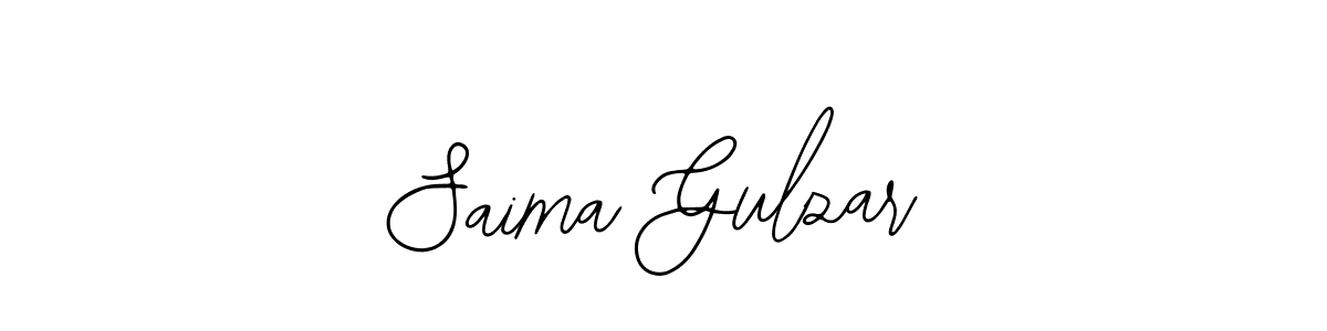 How to make Saima Gulzar name signature. Use Bearetta-2O07w style for creating short signs online. This is the latest handwritten sign. Saima Gulzar signature style 12 images and pictures png