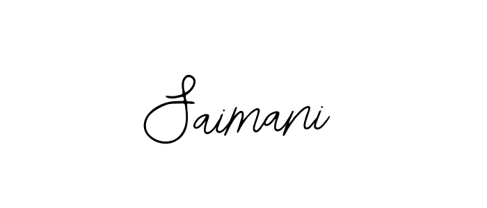 Design your own signature with our free online signature maker. With this signature software, you can create a handwritten (Bearetta-2O07w) signature for name Saimani. Saimani signature style 12 images and pictures png