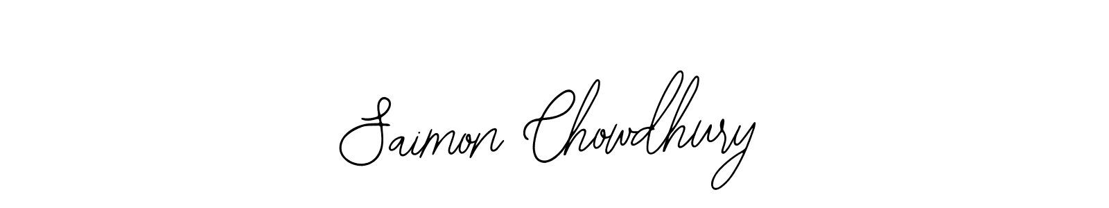 Create a beautiful signature design for name Saimon Chowdhury. With this signature (Bearetta-2O07w) fonts, you can make a handwritten signature for free. Saimon Chowdhury signature style 12 images and pictures png