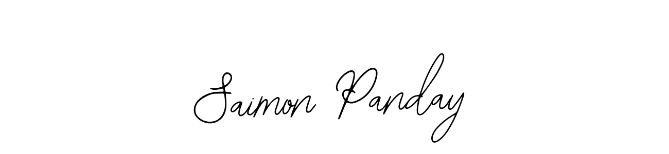 Also we have Saimon Panday name is the best signature style. Create professional handwritten signature collection using Bearetta-2O07w autograph style. Saimon Panday signature style 12 images and pictures png