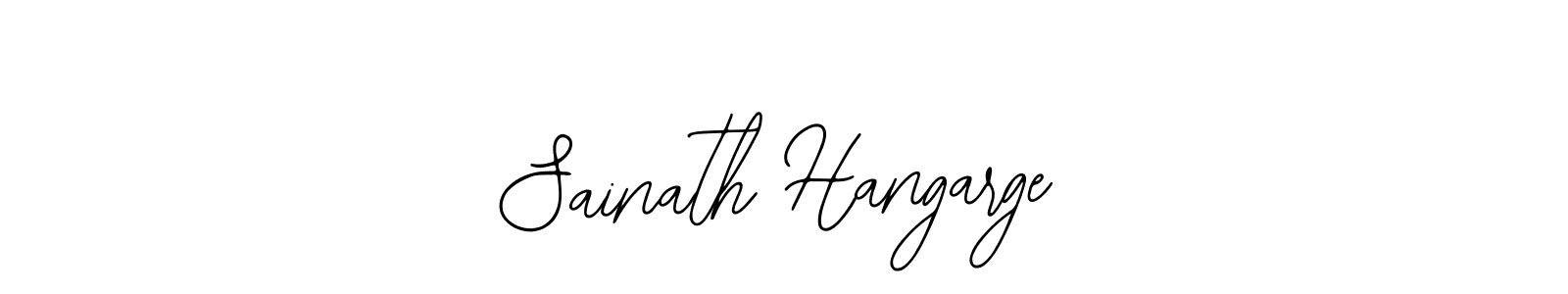 It looks lik you need a new signature style for name Sainath Hangarge. Design unique handwritten (Bearetta-2O07w) signature with our free signature maker in just a few clicks. Sainath Hangarge signature style 12 images and pictures png