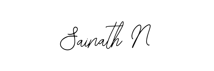 Create a beautiful signature design for name Sainath N. With this signature (Bearetta-2O07w) fonts, you can make a handwritten signature for free. Sainath N signature style 12 images and pictures png