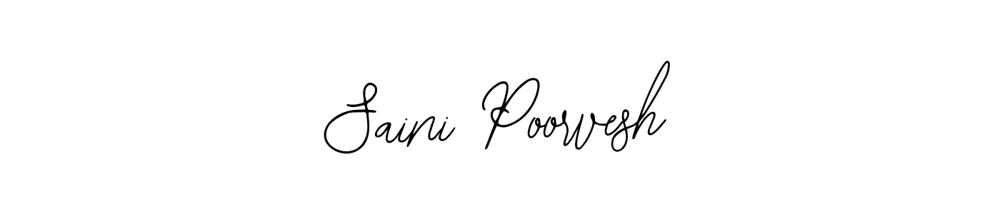 Also we have Saini Poorvesh name is the best signature style. Create professional handwritten signature collection using Bearetta-2O07w autograph style. Saini Poorvesh signature style 12 images and pictures png