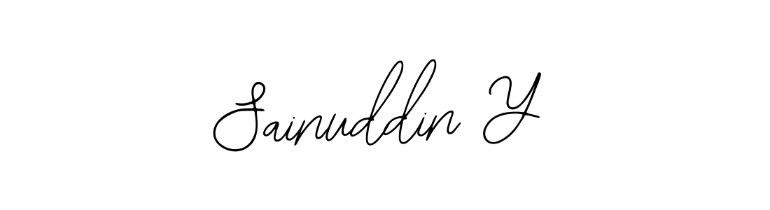 It looks lik you need a new signature style for name Sainuddin Y. Design unique handwritten (Bearetta-2O07w) signature with our free signature maker in just a few clicks. Sainuddin Y signature style 12 images and pictures png