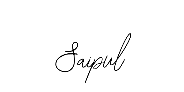 if you are searching for the best signature style for your name Saipul. so please give up your signature search. here we have designed multiple signature styles  using Bearetta-2O07w. Saipul signature style 12 images and pictures png