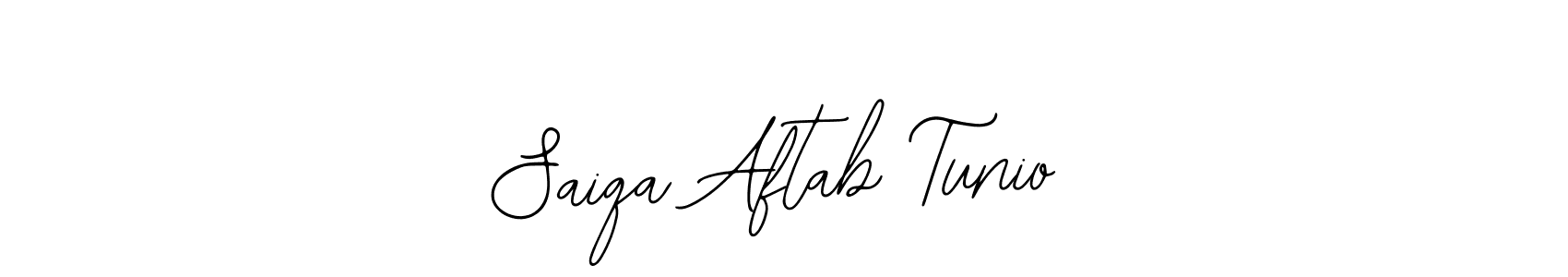 You should practise on your own different ways (Bearetta-2O07w) to write your name (Saiqa Aftab Tunio) in signature. don't let someone else do it for you. Saiqa Aftab Tunio signature style 12 images and pictures png