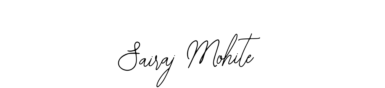 The best way (Bearetta-2O07w) to make a short signature is to pick only two or three words in your name. The name Sairaj Mohite include a total of six letters. For converting this name. Sairaj Mohite signature style 12 images and pictures png