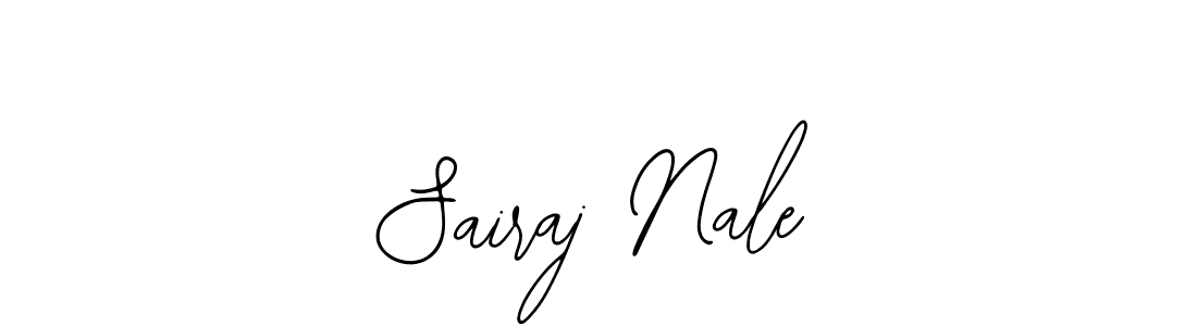 The best way (Bearetta-2O07w) to make a short signature is to pick only two or three words in your name. The name Sairaj Nale include a total of six letters. For converting this name. Sairaj Nale signature style 12 images and pictures png