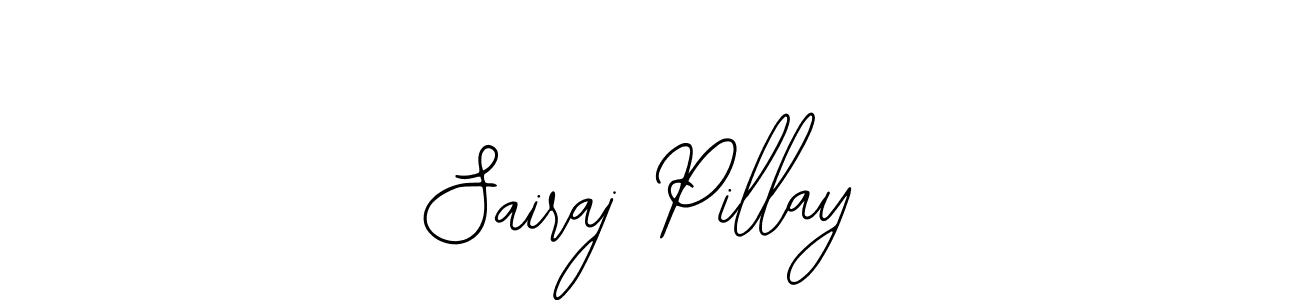 The best way (Bearetta-2O07w) to make a short signature is to pick only two or three words in your name. The name Sairaj Pillay include a total of six letters. For converting this name. Sairaj Pillay signature style 12 images and pictures png