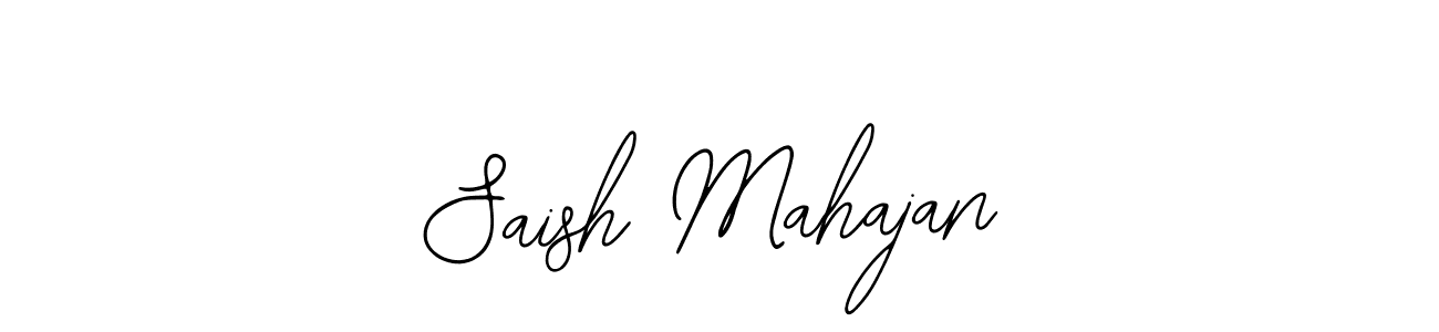 Similarly Bearetta-2O07w is the best handwritten signature design. Signature creator online .You can use it as an online autograph creator for name Saish Mahajan. Saish Mahajan signature style 12 images and pictures png
