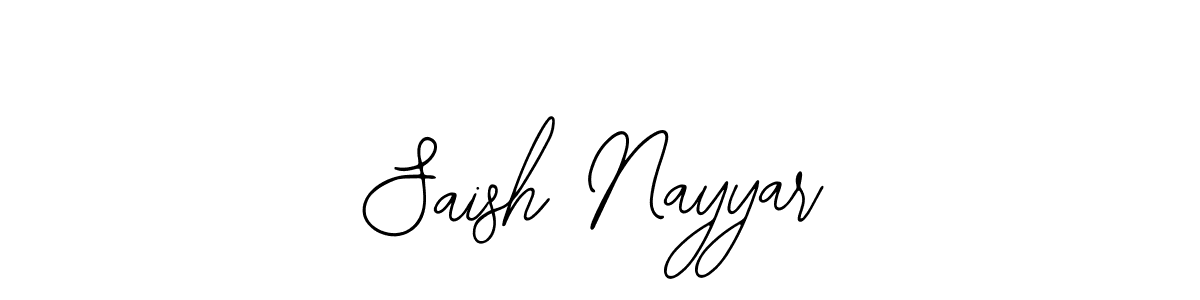 You can use this online signature creator to create a handwritten signature for the name Saish Nayyar. This is the best online autograph maker. Saish Nayyar signature style 12 images and pictures png