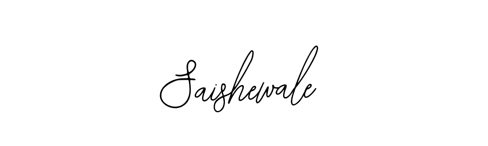 Use a signature maker to create a handwritten signature online. With this signature software, you can design (Bearetta-2O07w) your own signature for name Saishewale. Saishewale signature style 12 images and pictures png