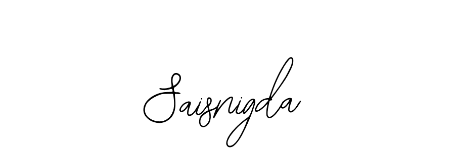 The best way (Bearetta-2O07w) to make a short signature is to pick only two or three words in your name. The name Saisnigda include a total of six letters. For converting this name. Saisnigda signature style 12 images and pictures png