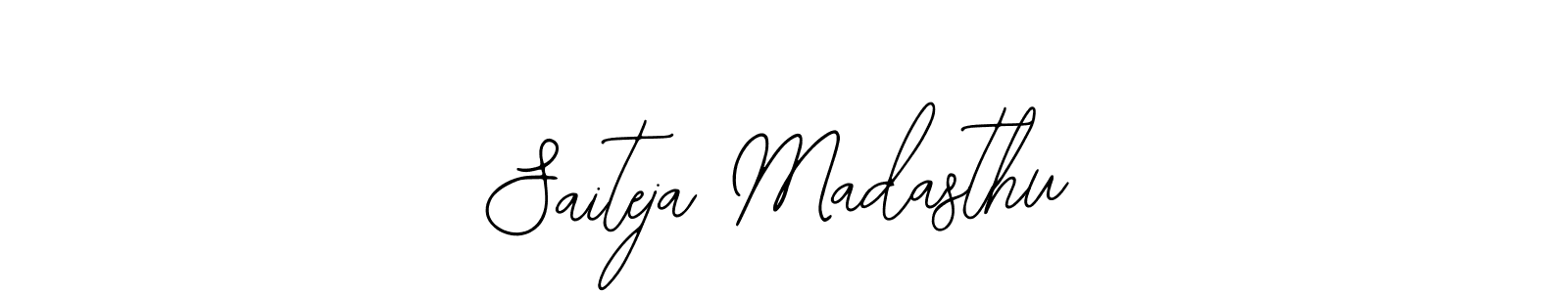 How to make Saiteja Madasthu name signature. Use Bearetta-2O07w style for creating short signs online. This is the latest handwritten sign. Saiteja Madasthu signature style 12 images and pictures png
