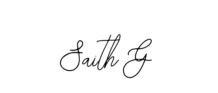 It looks lik you need a new signature style for name Saith G. Design unique handwritten (Bearetta-2O07w) signature with our free signature maker in just a few clicks. Saith G signature style 12 images and pictures png