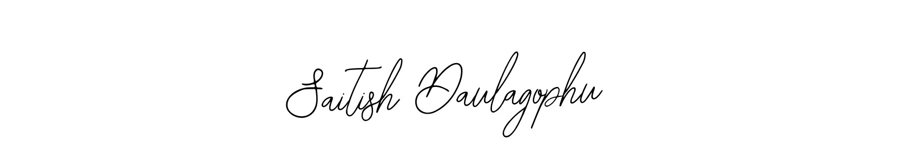 Use a signature maker to create a handwritten signature online. With this signature software, you can design (Bearetta-2O07w) your own signature for name Saitish Daulagophu. Saitish Daulagophu signature style 12 images and pictures png