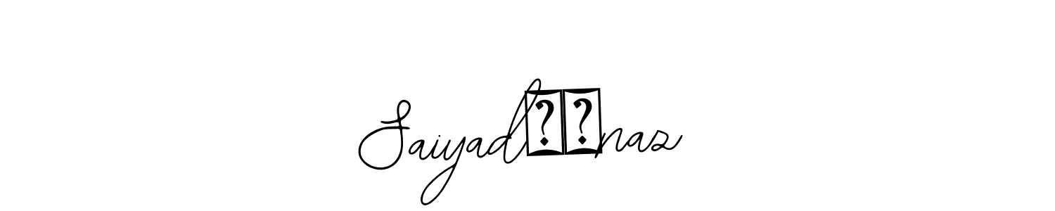 Use a signature maker to create a handwritten signature online. With this signature software, you can design (Bearetta-2O07w) your own signature for name Saiyad❣️naz. Saiyad❣️naz signature style 12 images and pictures png