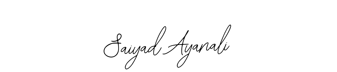 Design your own signature with our free online signature maker. With this signature software, you can create a handwritten (Bearetta-2O07w) signature for name Saiyad Ayanali. Saiyad Ayanali signature style 12 images and pictures png