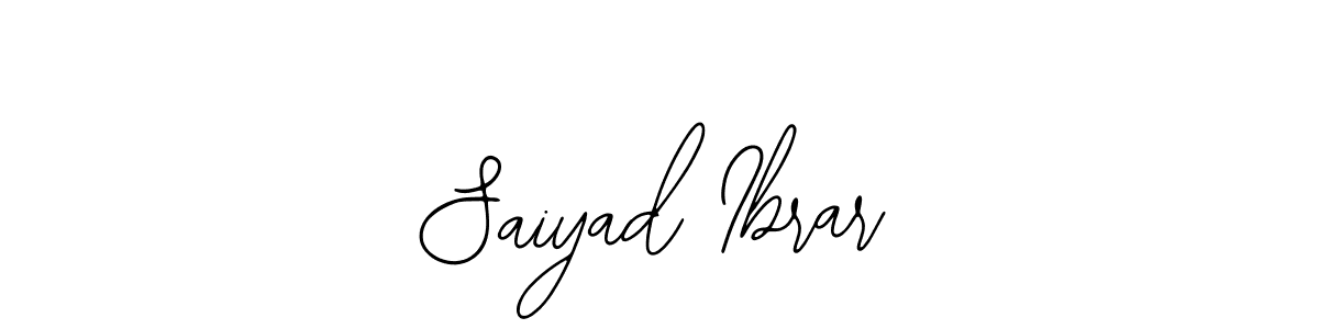 How to Draw Saiyad Ibrar signature style? Bearetta-2O07w is a latest design signature styles for name Saiyad Ibrar. Saiyad Ibrar signature style 12 images and pictures png