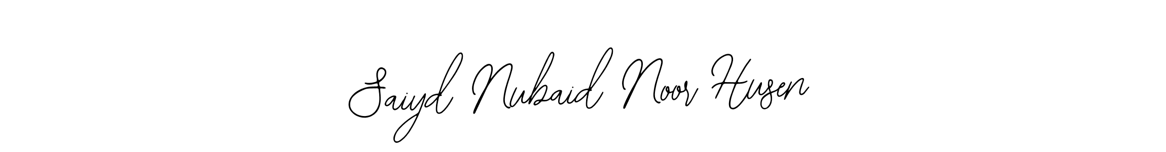if you are searching for the best signature style for your name Saiyd Nubaid Noor Husen. so please give up your signature search. here we have designed multiple signature styles  using Bearetta-2O07w. Saiyd Nubaid Noor Husen signature style 12 images and pictures png