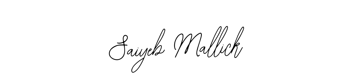 Use a signature maker to create a handwritten signature online. With this signature software, you can design (Bearetta-2O07w) your own signature for name Saiyeb Mallick. Saiyeb Mallick signature style 12 images and pictures png