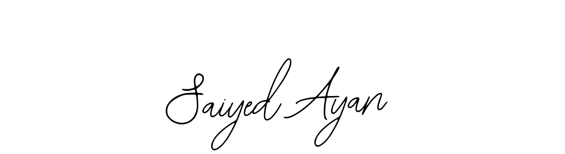 Saiyed Ayan stylish signature style. Best Handwritten Sign (Bearetta-2O07w) for my name. Handwritten Signature Collection Ideas for my name Saiyed Ayan. Saiyed Ayan signature style 12 images and pictures png