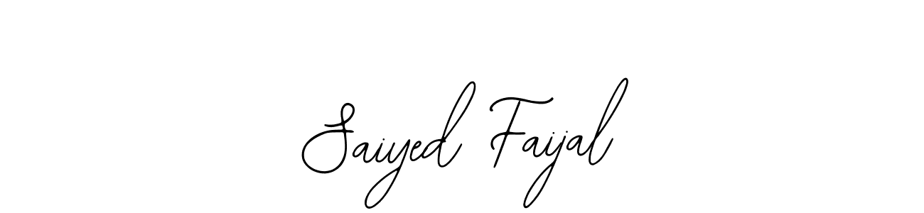 Create a beautiful signature design for name Saiyed Faijal. With this signature (Bearetta-2O07w) fonts, you can make a handwritten signature for free. Saiyed Faijal signature style 12 images and pictures png