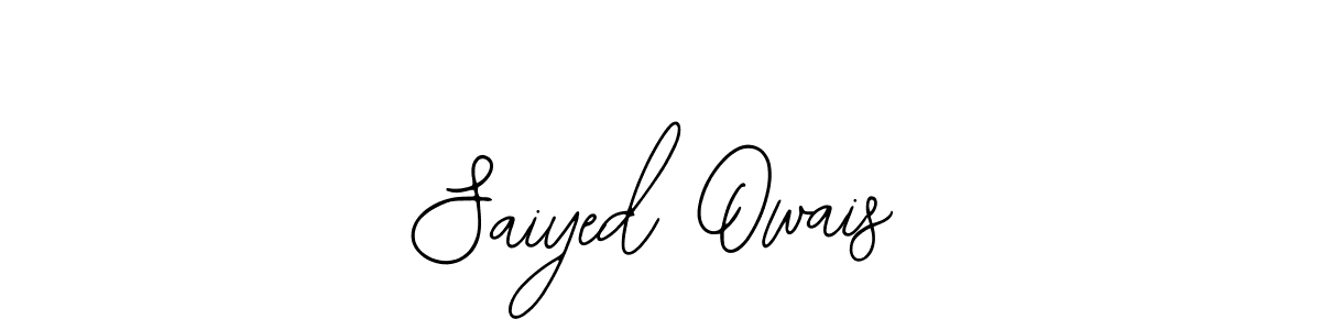 The best way (Bearetta-2O07w) to make a short signature is to pick only two or three words in your name. The name Saiyed Owais include a total of six letters. For converting this name. Saiyed Owais signature style 12 images and pictures png
