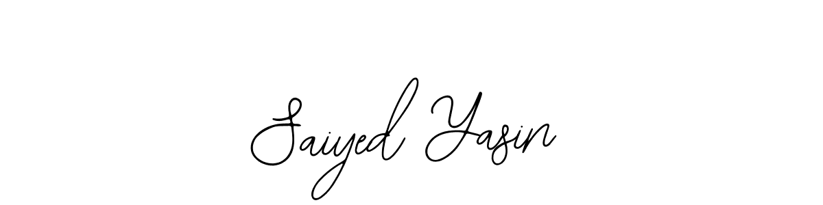 The best way (Bearetta-2O07w) to make a short signature is to pick only two or three words in your name. The name Saiyed Yasin include a total of six letters. For converting this name. Saiyed Yasin signature style 12 images and pictures png