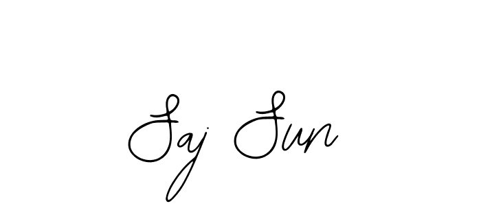 You should practise on your own different ways (Bearetta-2O07w) to write your name (Saj Sun) in signature. don't let someone else do it for you. Saj Sun signature style 12 images and pictures png