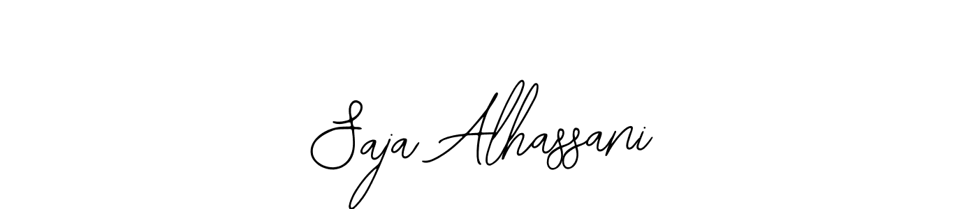 Use a signature maker to create a handwritten signature online. With this signature software, you can design (Bearetta-2O07w) your own signature for name Saja Alhassani. Saja Alhassani signature style 12 images and pictures png