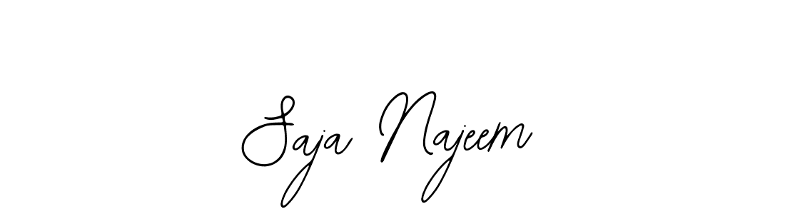 Make a beautiful signature design for name Saja Najeem. Use this online signature maker to create a handwritten signature for free. Saja Najeem signature style 12 images and pictures png