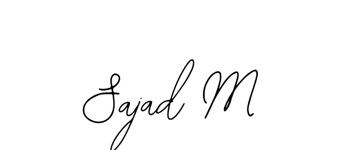 Create a beautiful signature design for name Sajad M. With this signature (Bearetta-2O07w) fonts, you can make a handwritten signature for free. Sajad M signature style 12 images and pictures png