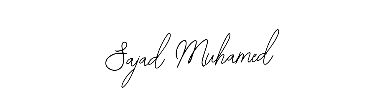 The best way (Bearetta-2O07w) to make a short signature is to pick only two or three words in your name. The name Sajad Muhamed include a total of six letters. For converting this name. Sajad Muhamed signature style 12 images and pictures png
