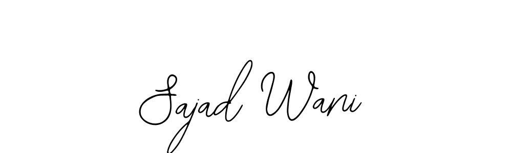 Create a beautiful signature design for name Sajad Wani. With this signature (Bearetta-2O07w) fonts, you can make a handwritten signature for free. Sajad Wani signature style 12 images and pictures png