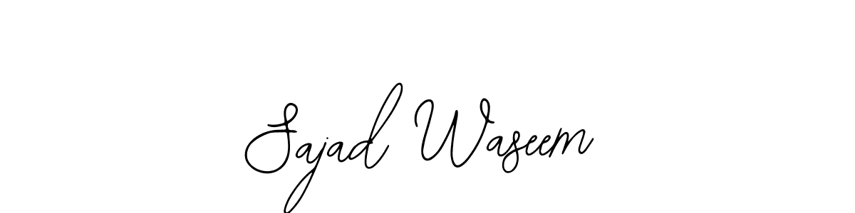 How to make Sajad Waseem signature? Bearetta-2O07w is a professional autograph style. Create handwritten signature for Sajad Waseem name. Sajad Waseem signature style 12 images and pictures png