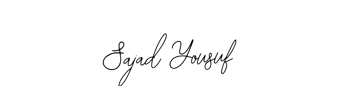 Create a beautiful signature design for name Sajad Yousuf. With this signature (Bearetta-2O07w) fonts, you can make a handwritten signature for free. Sajad Yousuf signature style 12 images and pictures png