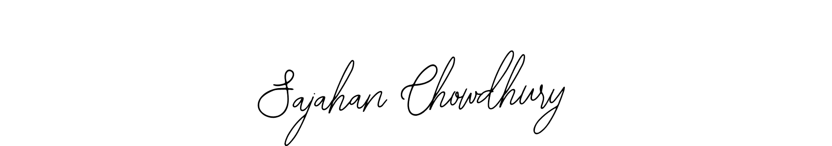 How to make Sajahan Chowdhury name signature. Use Bearetta-2O07w style for creating short signs online. This is the latest handwritten sign. Sajahan Chowdhury signature style 12 images and pictures png