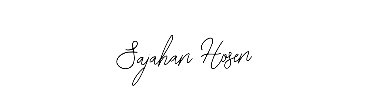 Design your own signature with our free online signature maker. With this signature software, you can create a handwritten (Bearetta-2O07w) signature for name Sajahan Hosen. Sajahan Hosen signature style 12 images and pictures png