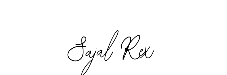 How to make Sajal Rex name signature. Use Bearetta-2O07w style for creating short signs online. This is the latest handwritten sign. Sajal Rex signature style 12 images and pictures png