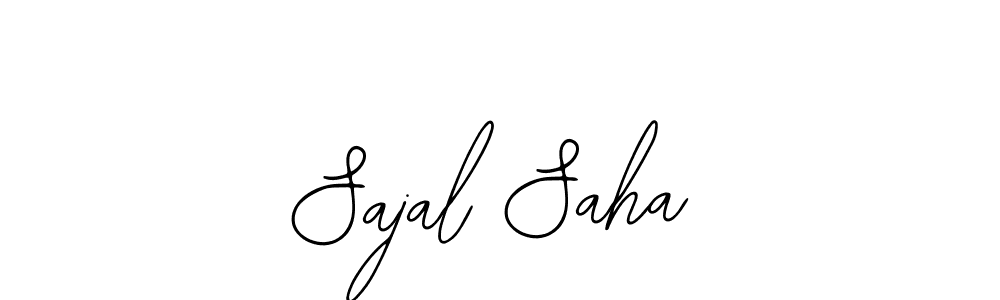 How to make Sajal Saha name signature. Use Bearetta-2O07w style for creating short signs online. This is the latest handwritten sign. Sajal Saha signature style 12 images and pictures png