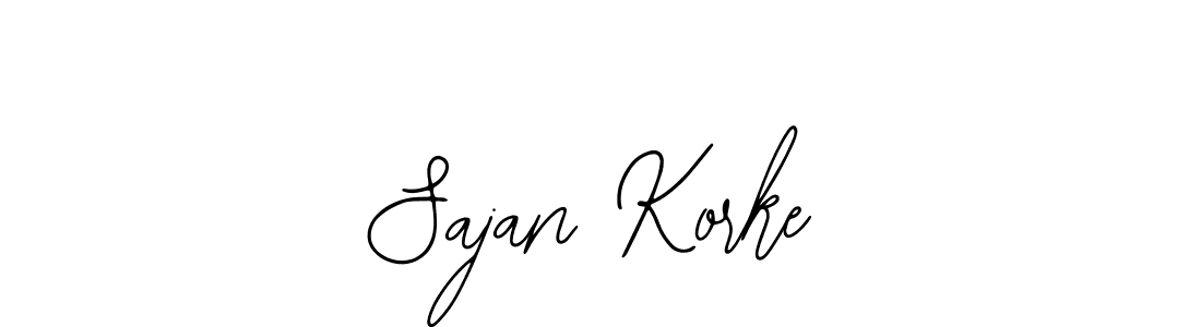 Similarly Bearetta-2O07w is the best handwritten signature design. Signature creator online .You can use it as an online autograph creator for name Sajan Korke. Sajan Korke signature style 12 images and pictures png