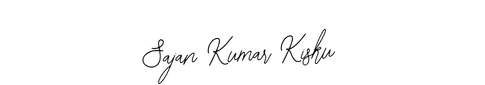 How to make Sajan Kumar Kisku name signature. Use Bearetta-2O07w style for creating short signs online. This is the latest handwritten sign. Sajan Kumar Kisku signature style 12 images and pictures png