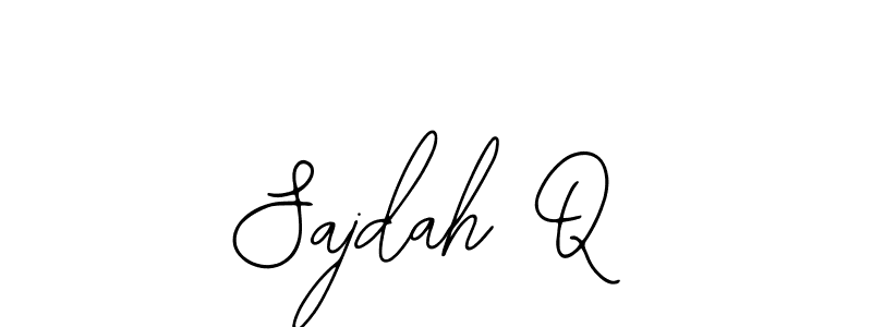 You should practise on your own different ways (Bearetta-2O07w) to write your name (Sajdah Q) in signature. don't let someone else do it for you. Sajdah Q signature style 12 images and pictures png