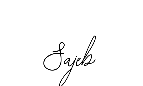 How to make Sajeb name signature. Use Bearetta-2O07w style for creating short signs online. This is the latest handwritten sign. Sajeb signature style 12 images and pictures png