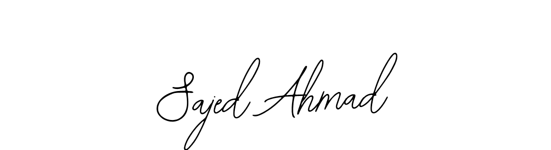 How to make Sajed Ahmad signature? Bearetta-2O07w is a professional autograph style. Create handwritten signature for Sajed Ahmad name. Sajed Ahmad signature style 12 images and pictures png