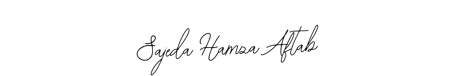 This is the best signature style for the Sajeda Hamza Aftab name. Also you like these signature font (Bearetta-2O07w). Mix name signature. Sajeda Hamza Aftab signature style 12 images and pictures png