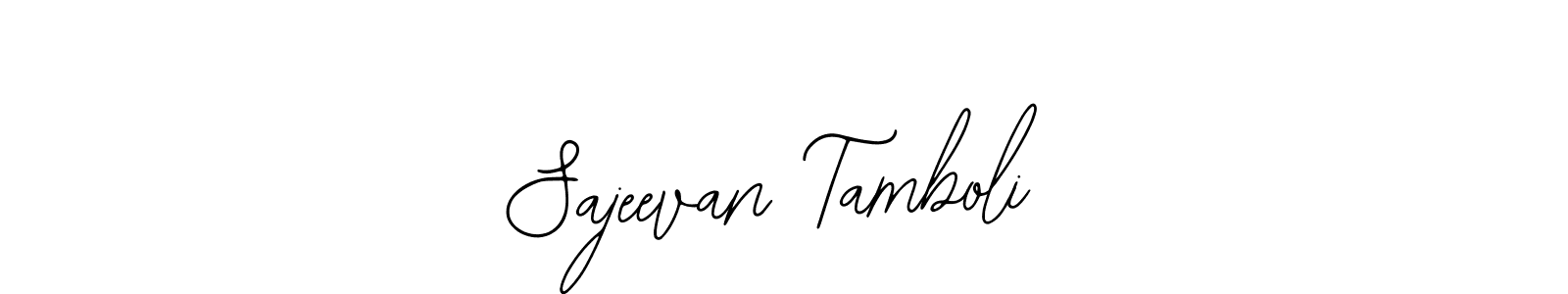 How to Draw Sajeevan Tamboli signature style? Bearetta-2O07w is a latest design signature styles for name Sajeevan Tamboli. Sajeevan Tamboli signature style 12 images and pictures png