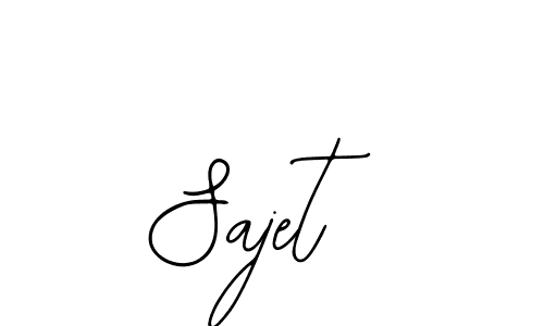 How to make Sajet name signature. Use Bearetta-2O07w style for creating short signs online. This is the latest handwritten sign. Sajet signature style 12 images and pictures png